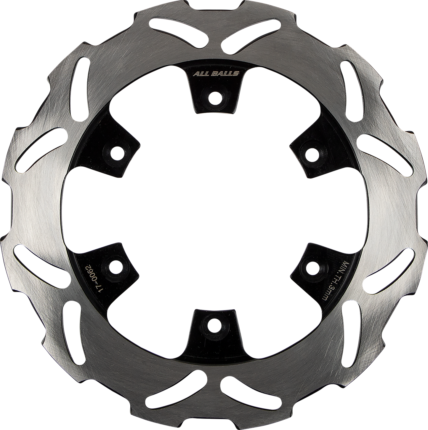 ALL BALLS Kawasaki Brake Rotor 18-0062 – Durable Stainless Steel with Slotted Wave Design