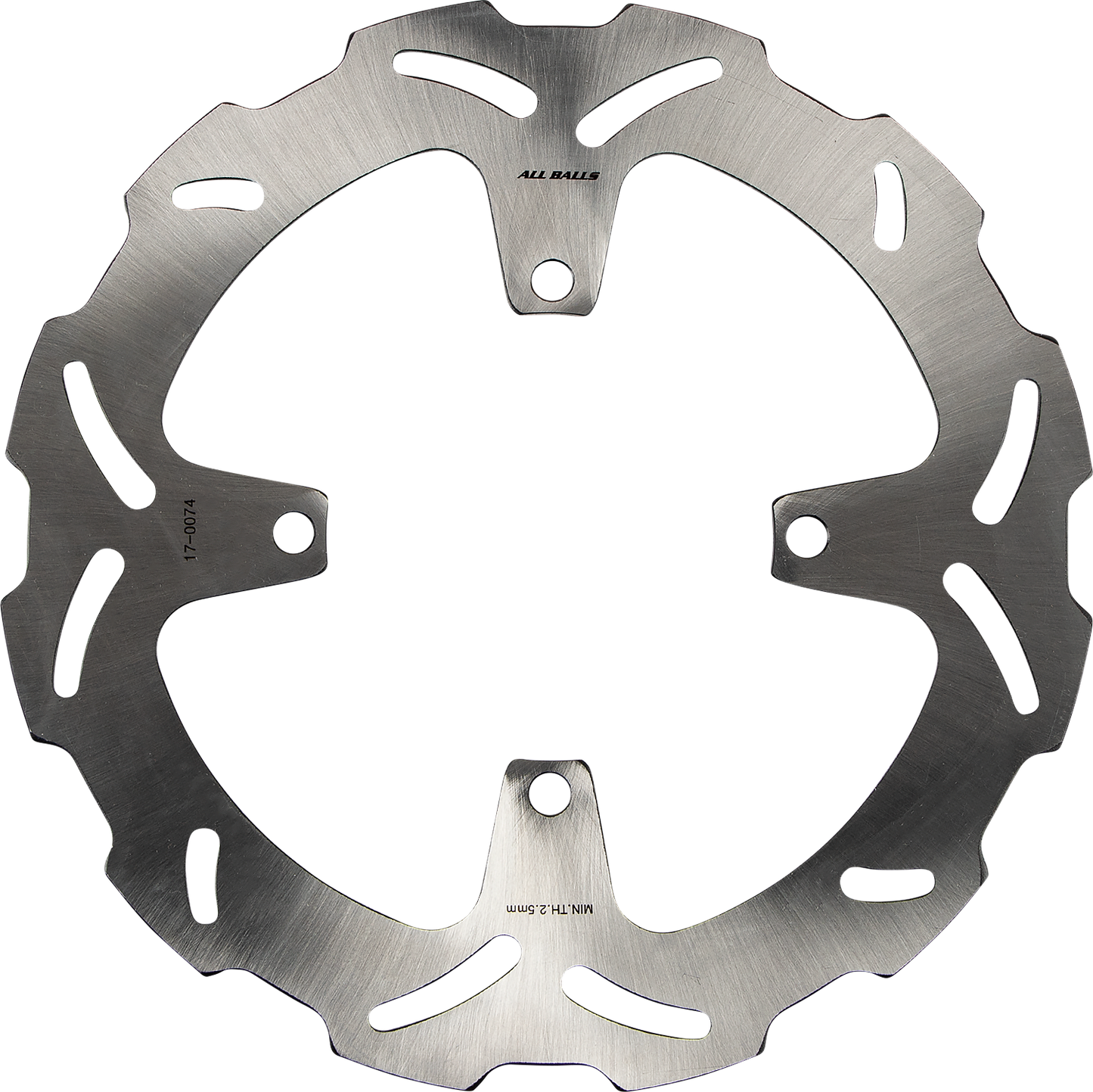 ALL BALLS Kawasaki Brake Rotor 18-0074 – Durable Stainless Steel with Slotted Wave Design