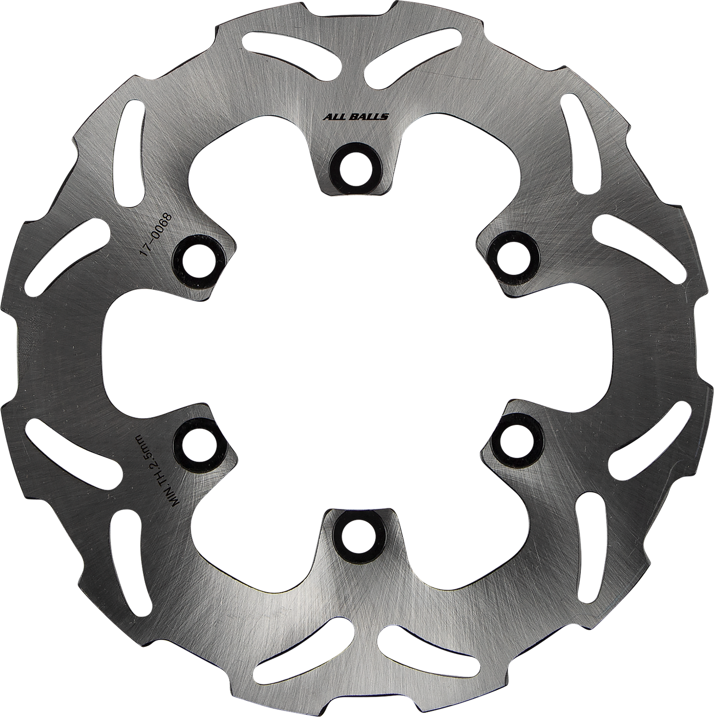 ALL BALLS Kawasaki/Suzuki Brake Rotor 18-0068 – Durable Stainless Steel with Slotted Wave Design
