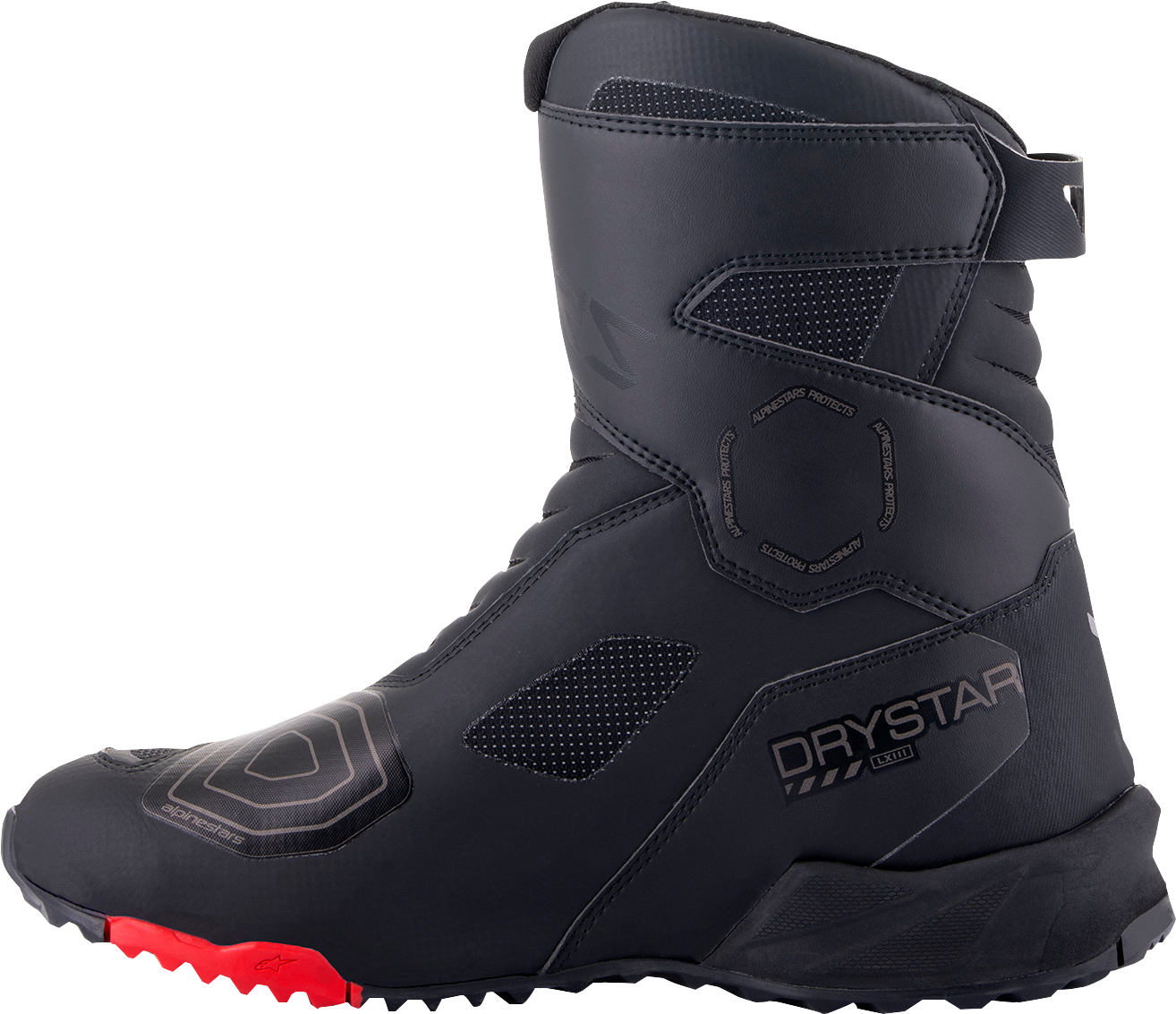 Alpinestars RT-7 Drystar® Motorcycle Boots - Black/Red US 6 / EU 39, Part 2443023-13-39