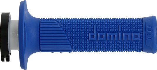 DOMINO D100 D-Lock Grips - Blue (Part Number: D10046C4800A9-0)