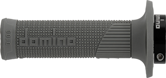DOMINO D100 D-Lock Grips - Gray D10046C5200A9-0 for Motorcycle Throttles