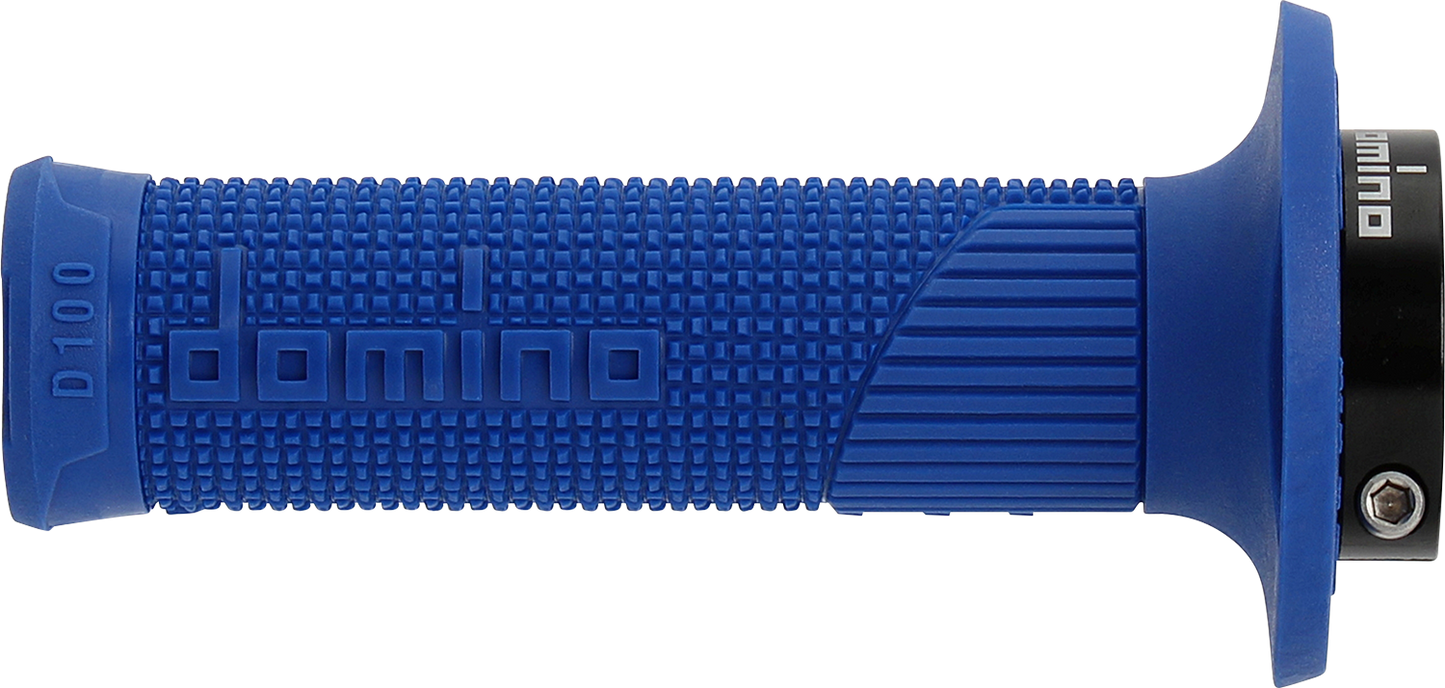 DOMINO D100 D-Lock Grips - Blue (Part Number: D10046C4800A9-0)