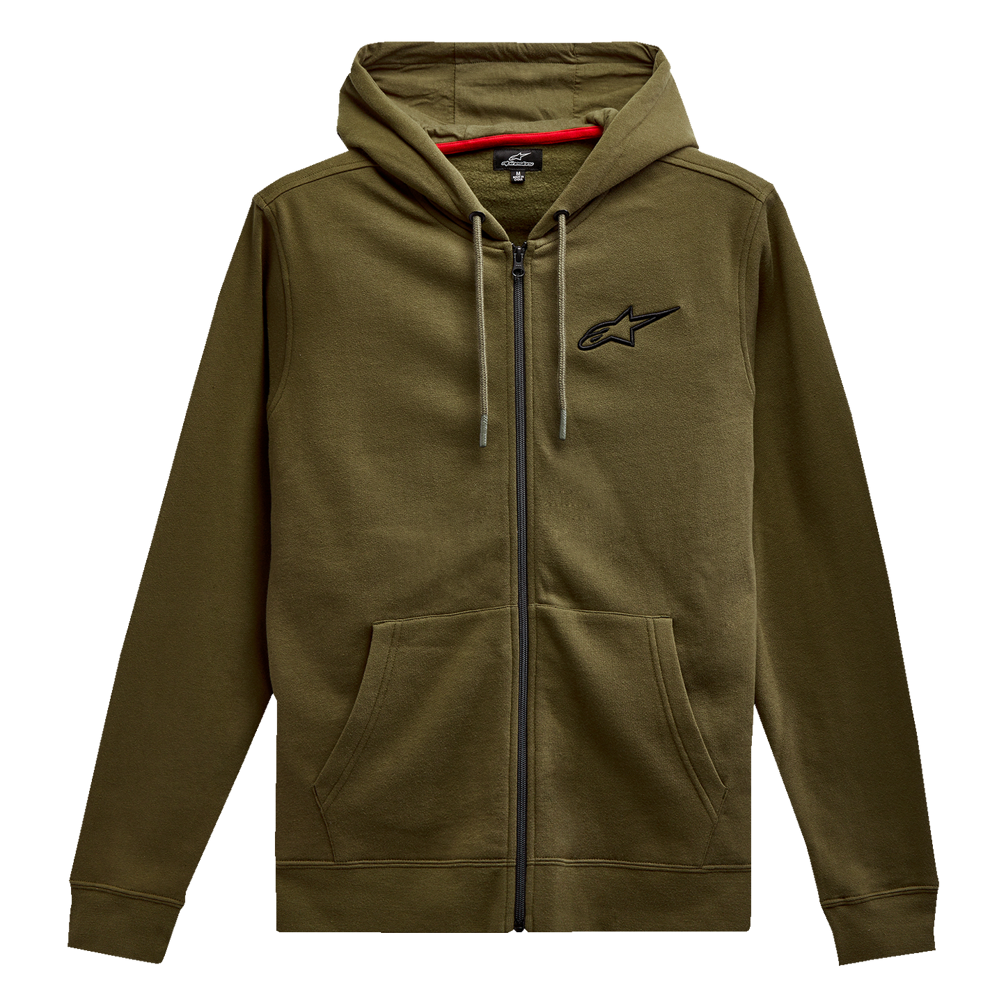 Alpinestars Ageless Zip Hoodie 2XL in Military/Black - Part Number 12125360069102X