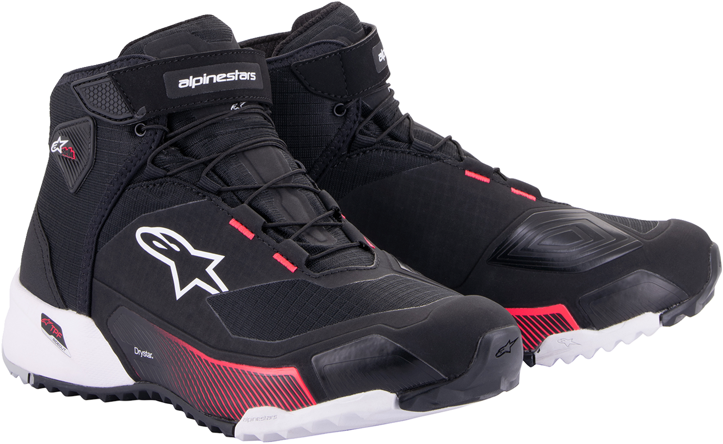 Alpinestars Stella CR-X Drystar® Women's Riding Shoes US 8.5 - Black, White & Pink, Part Number 2611523183285