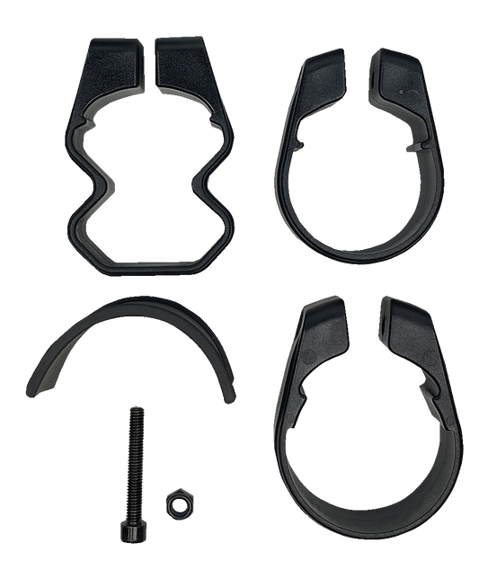 Moose Offroad Elite Pro Side View Mirror - Octagon Black with Custom Clamp System - Part MEMIRKIT-ES2CCS