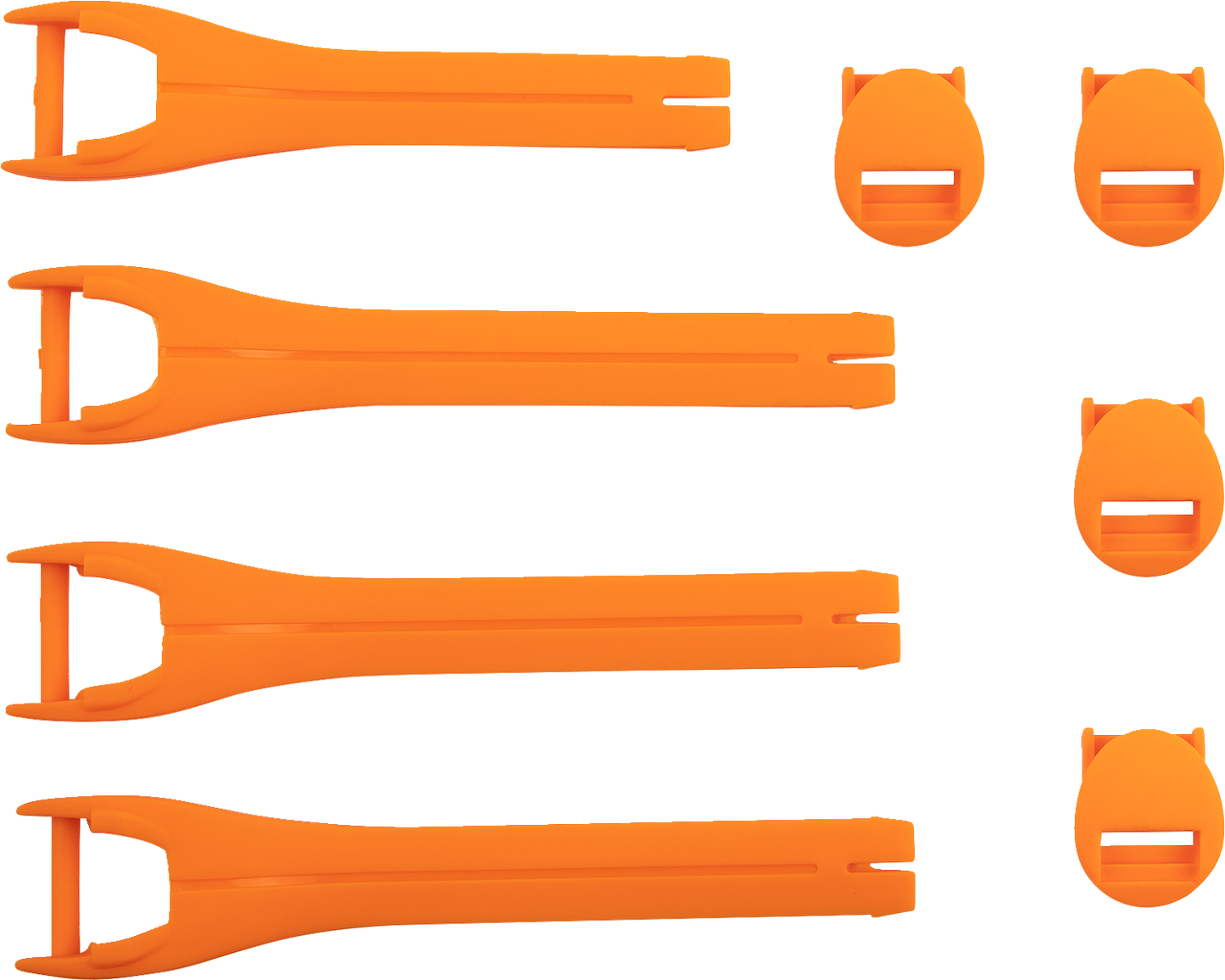 MOOSE OFFROAD Qualifier Boot Strap Kit - Orange, Size 7-9 (Part #3430-1014)