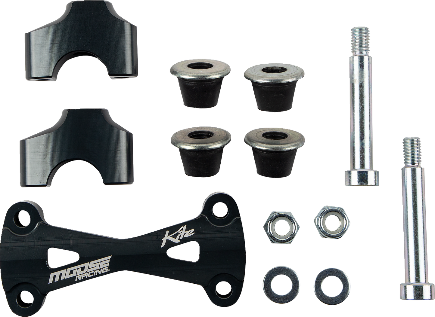 Moose Offroad MX/EN Risers with 40mm Bar Mount - Black (Part #10.331.B.AN)
