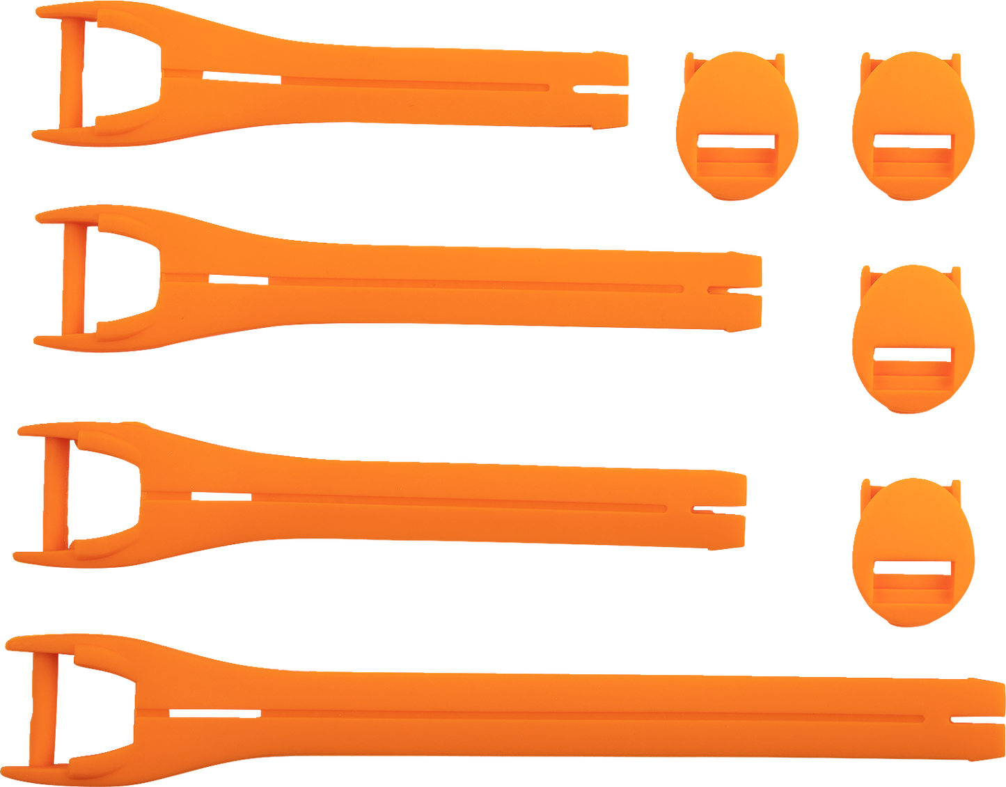 MOOSE OFFROAD Qualifier Boot Strap Kit - Orange, Size 10-15 (Part #3430-1019)