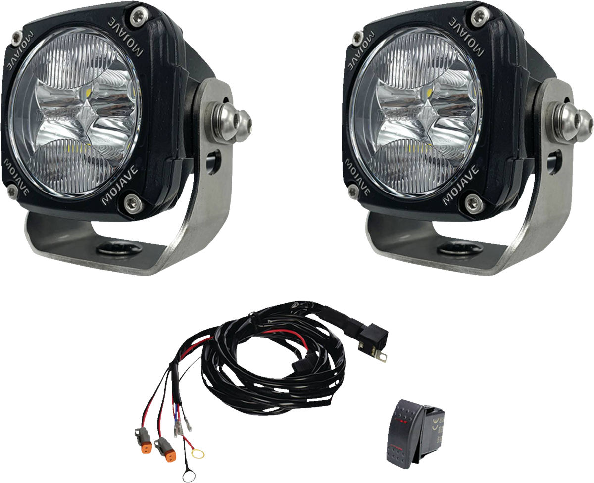 ALL BALLS LED Racing Light Kit 3" TLM3-KIT with Waterproof Housing and Stainless Steel Mounting Bracket