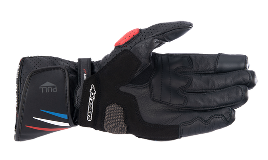 Alpinestars Honda SP-8 V3 Gloves - Black, Bright Red & Blue - 3XL (Part Number 3558423-1317-3X)