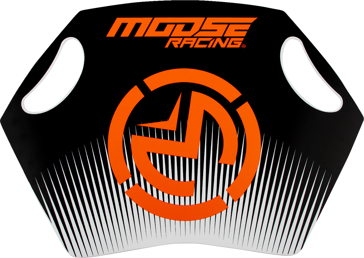 Moose Offroad Pit Board with Dry Erase Surface and Hand Holds - Black/Orange (Part No. 8982600005)