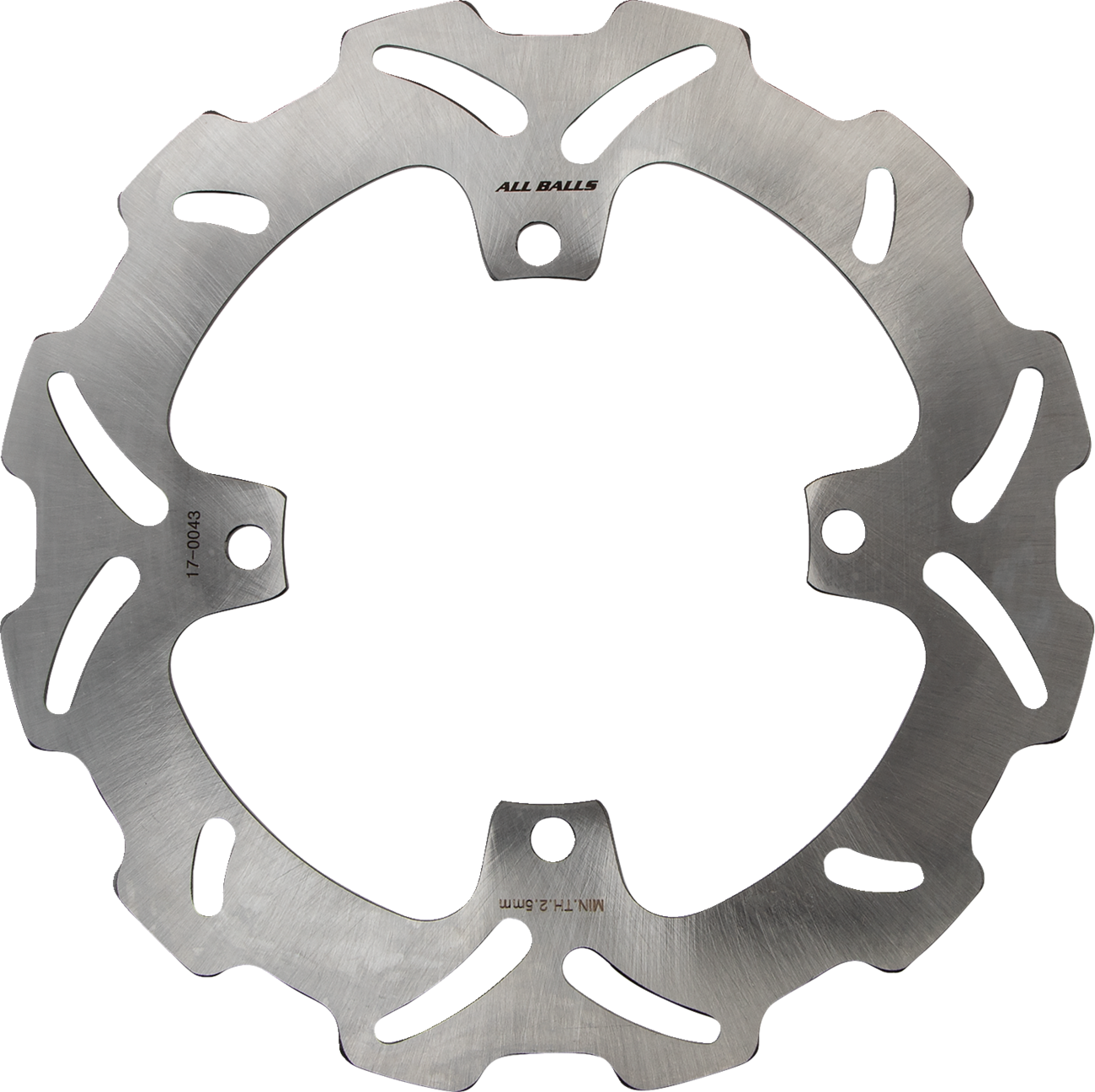 ALL BALLS Suzuki Brake Rotor 18-0043 - Durable Stainless Steel with Slotted Wave Design
