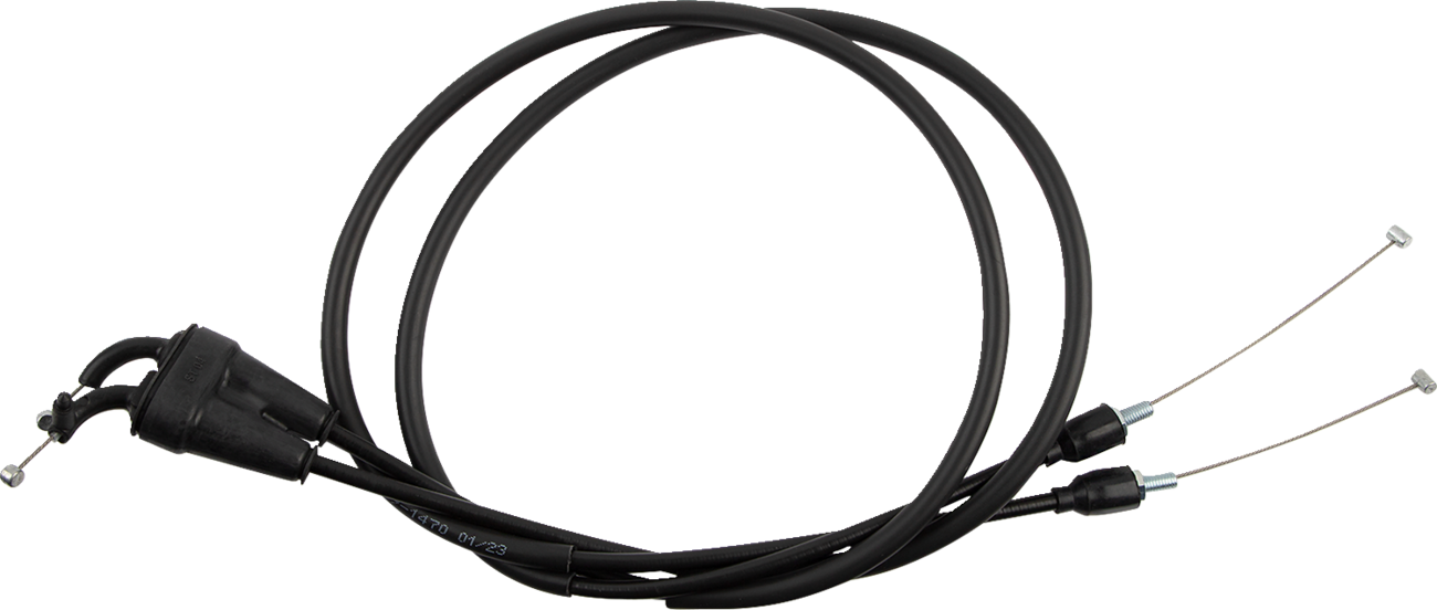 MOOSE OFFROAD Black Vinyl Throttle Cable 45-1271 for Gas Gas, Husqvarna & KTM