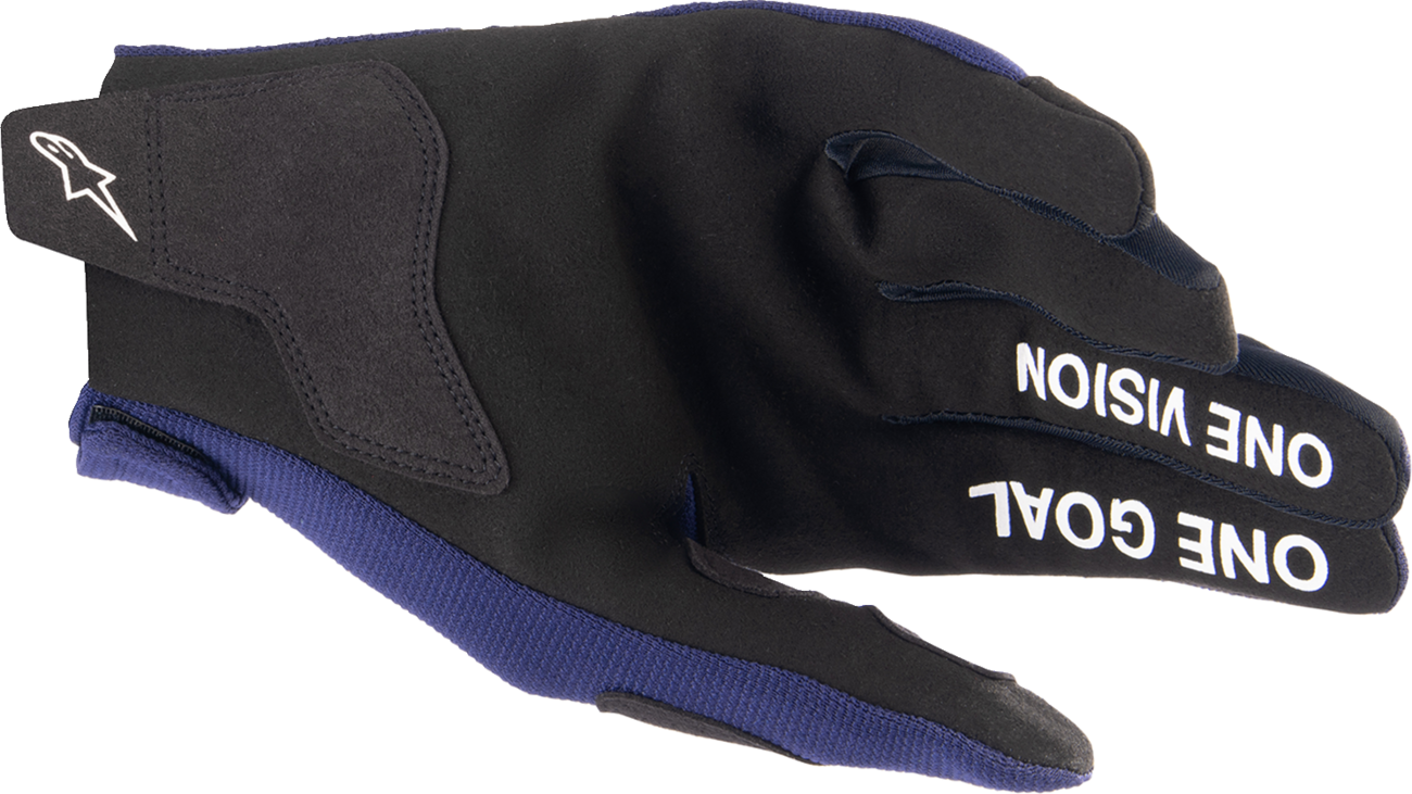 Alpinestars Radar Gloves - Night Navy and White, Large (Part Number 3561824-7120-L)