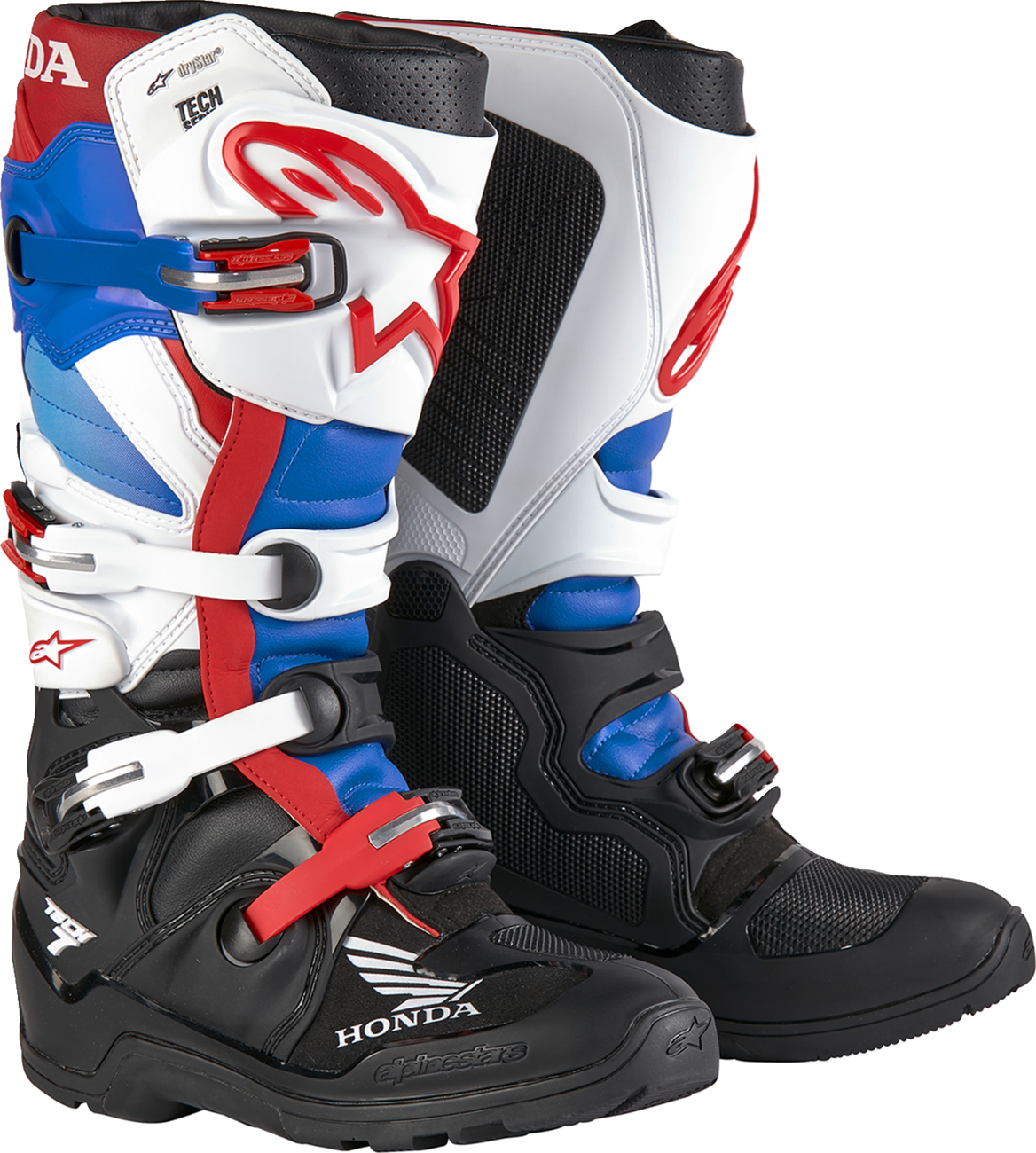 Alpinestars Tech 7 Enduro Drystar® Boots - Black, White, Blue, Red - US 8 / EU 42 - Part Number 2012723-1272-8