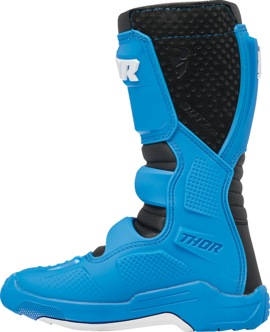 THOR Youth Blitz XR Boots - Black/Blue, US Size 5 | Part No. 3411-0735