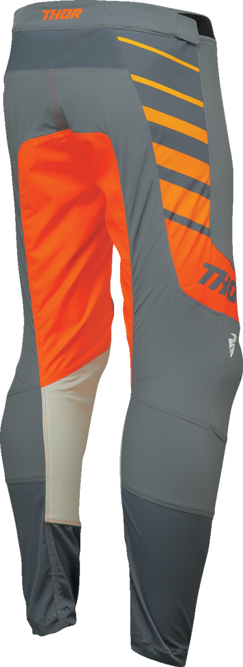 THOR Prime Analog Pants Charcoal/Orange US 29 – Lightweight Motorcycle Riding Pants with Premium Features