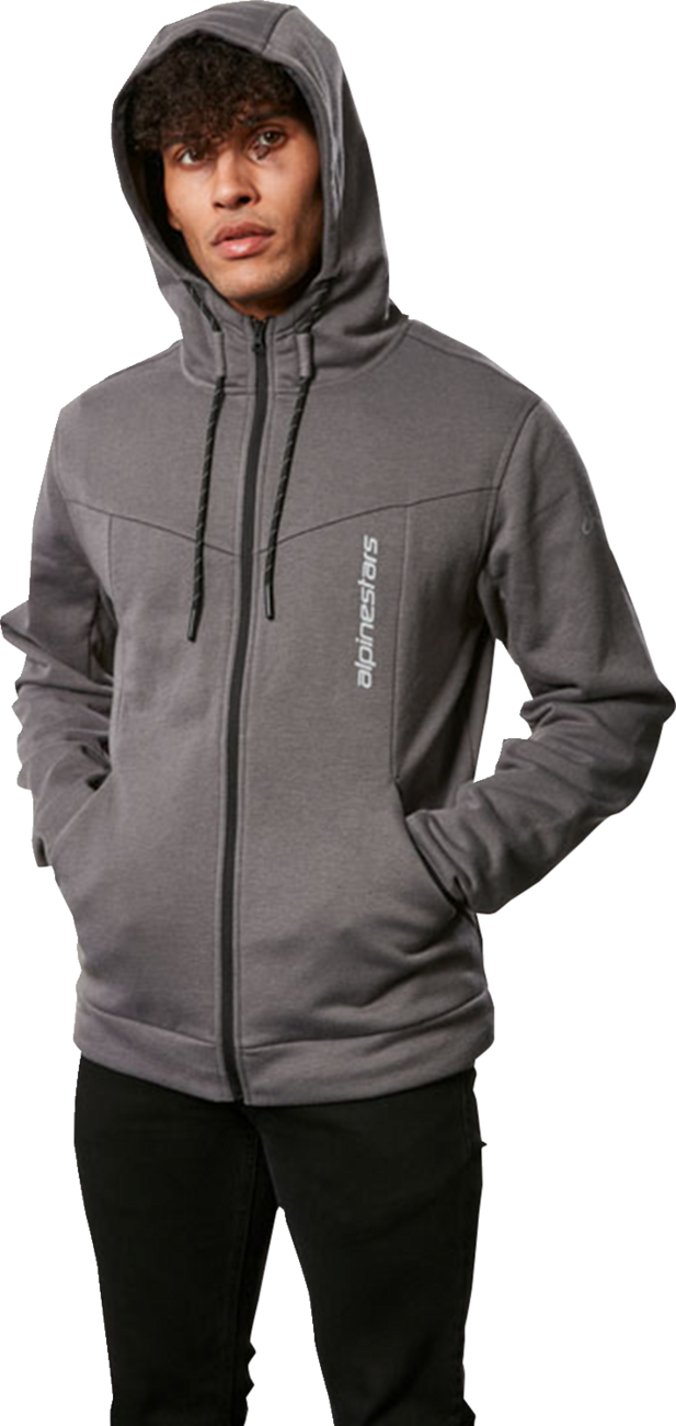 Alpinestars Era Hoodie - Dark Gray, XL - Recycled Content Fleece with Logo Details
