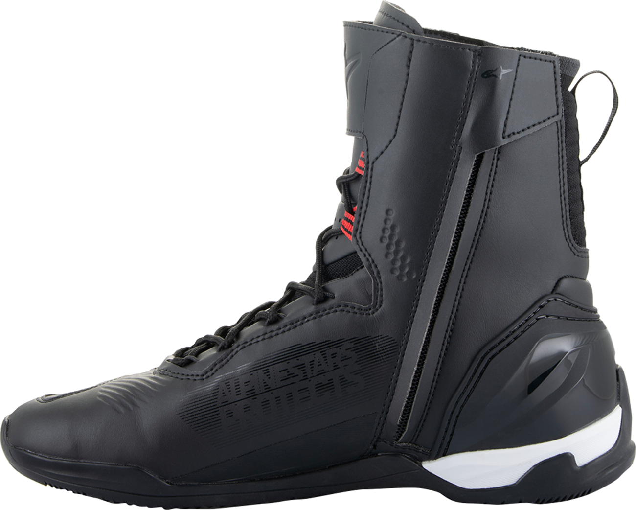 Alpinestars Superfaster Shoe - Black/Red/White US 13 - Enhanced Motorcycle Footwear with Integrated Protection