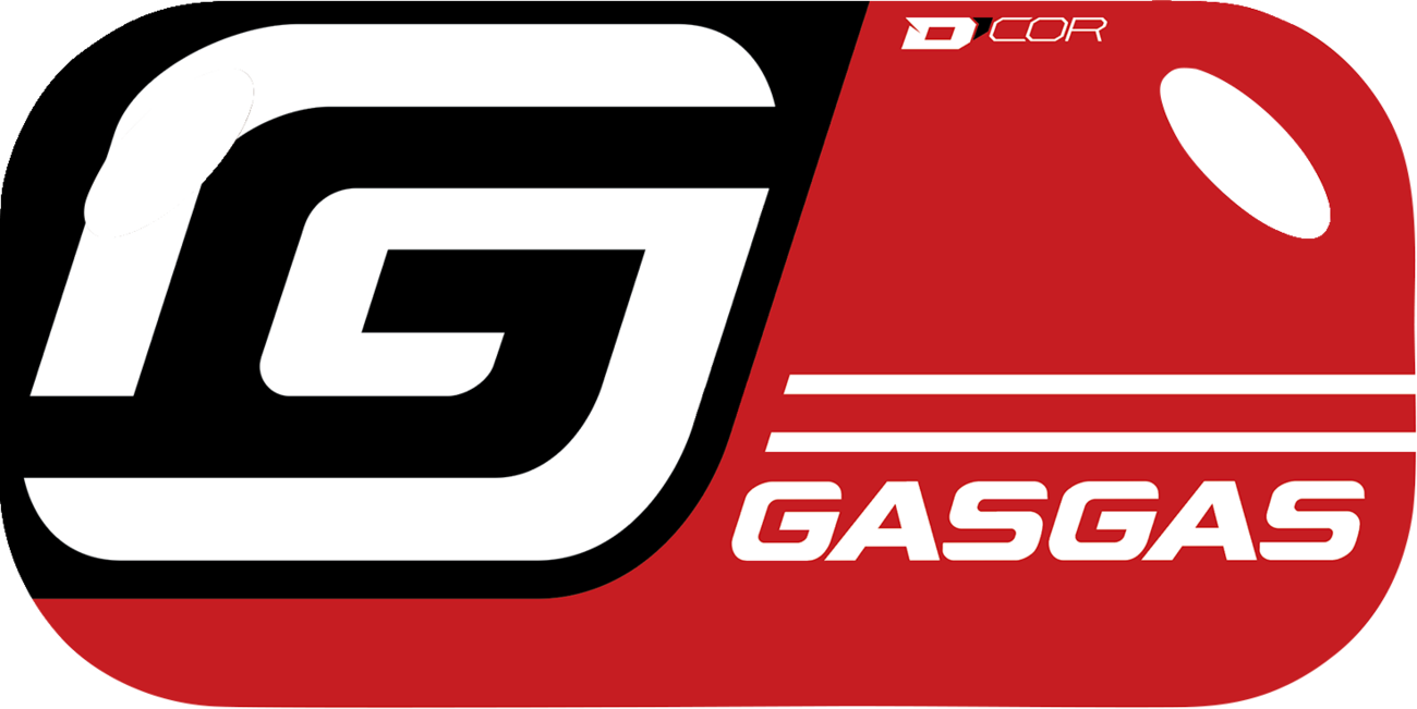 D'COR Visuals Gas Gas Pit Board (Part No. 60-60-165) for Rider Communication