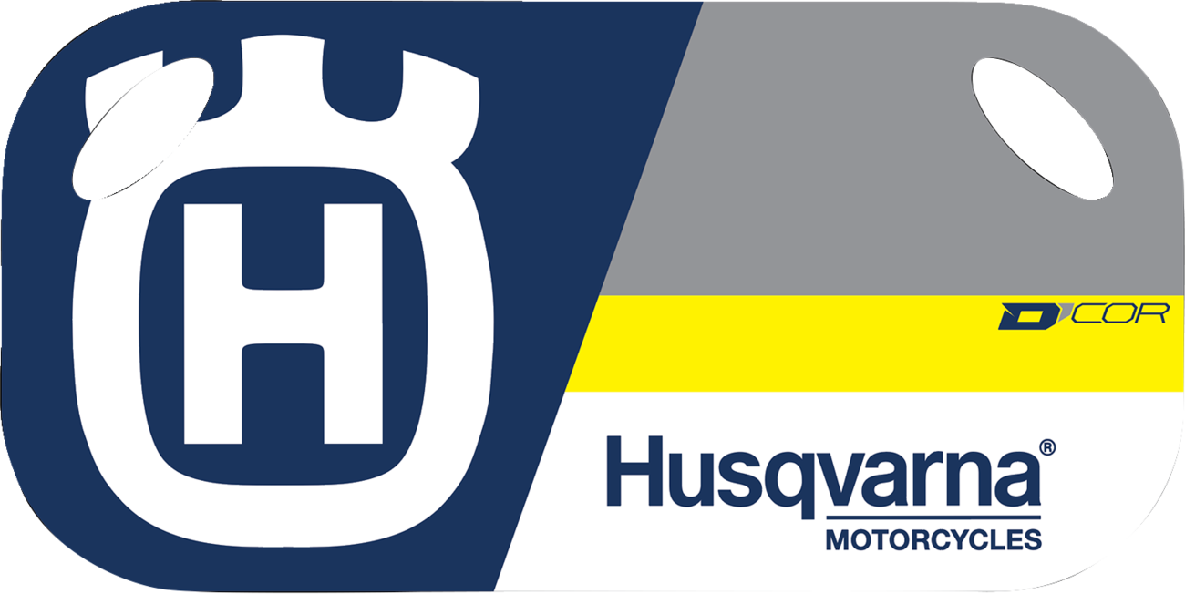 D'COR Visuals Husqvarna Pit Board Model 60-60-170 for Race Communication