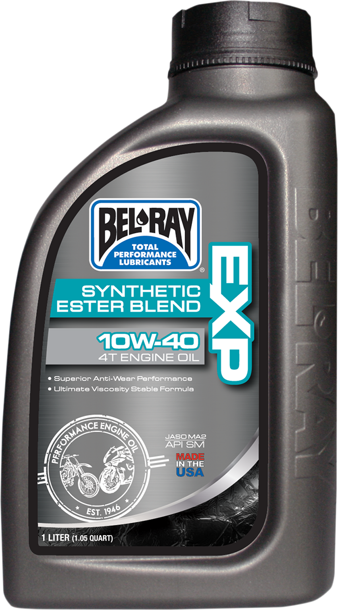 BEL-RAY EXP Synthetic Blend 4T Oil 10W-40 - 1 Liter (Part #99120-B1LW)