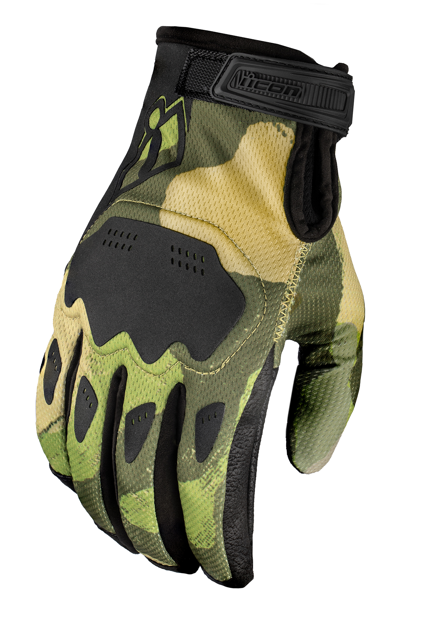 ICON Hooligan Magnacross™ Gloves - Camo Tan, Medium (Part No. 3301-4828)