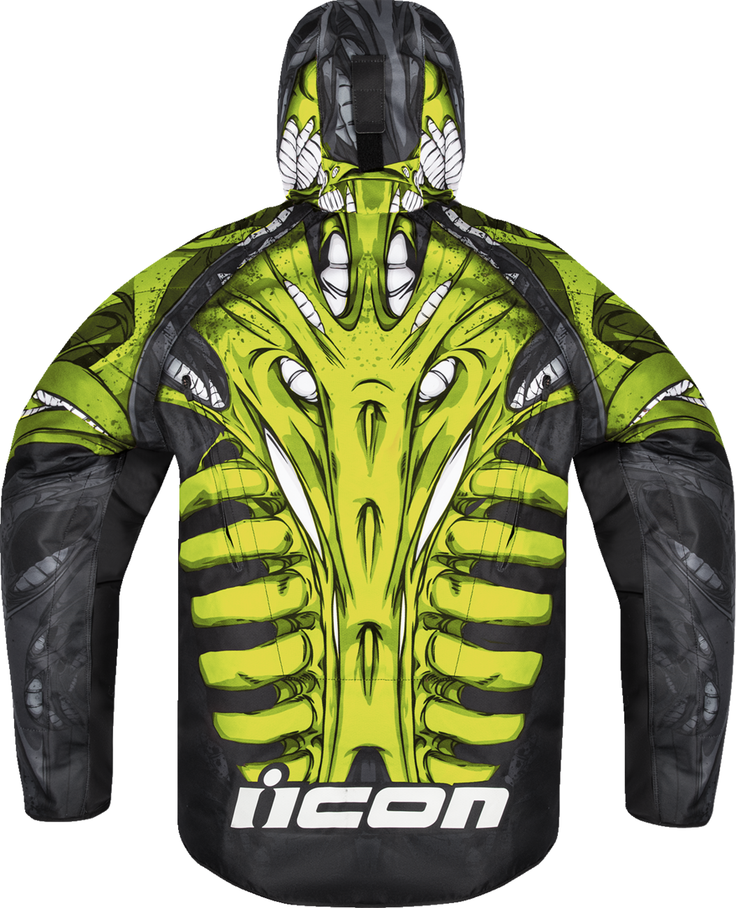 ICON Airform Manik'r™ Green Motorcycle Jacket - 2XL, Durable 420D Polyester with Impact Protectors