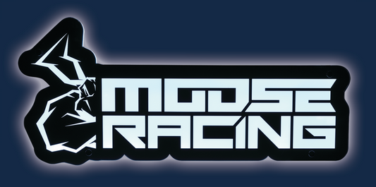 Moose Offroad Lighted Sign X80-6022MR with Logo and Hanging Chain