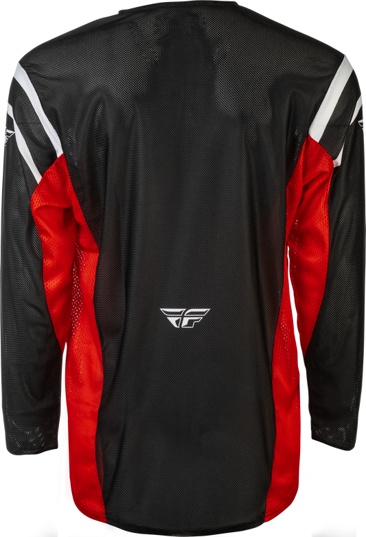 Fly Racing Kinetic Mesh Center Jersey Black/White/Red Small