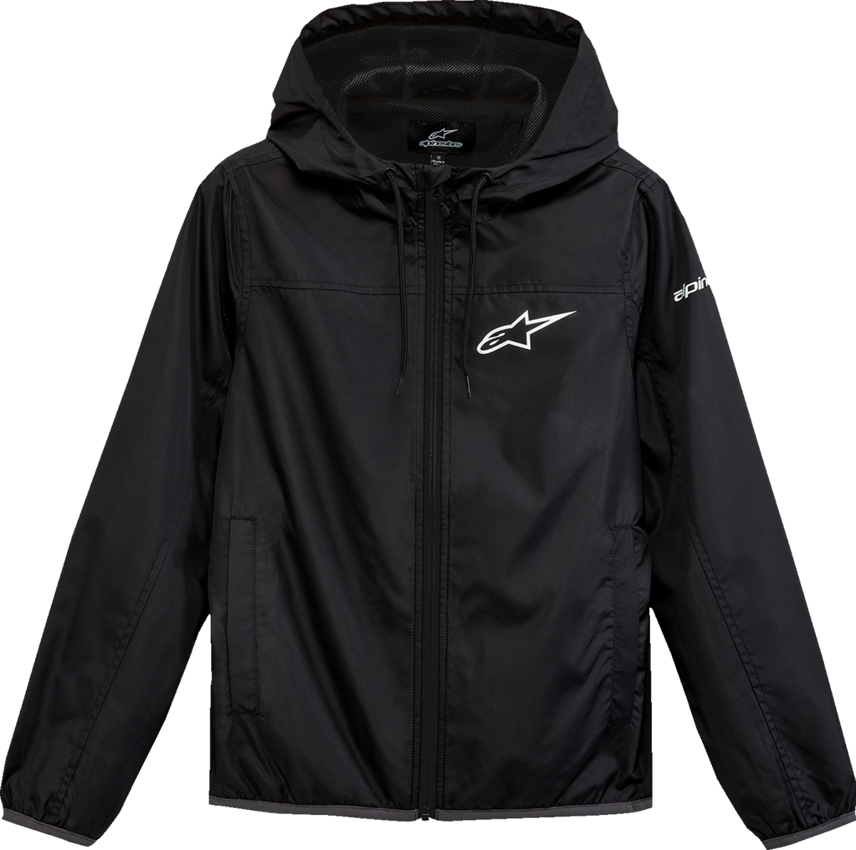 Alpinestars Women's TREQ Windbreaker Jacket - Black, Size Large (Part #1232-11910-10-L)