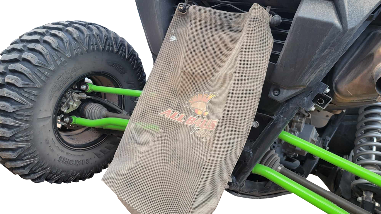 ALL BALLS Trail Bag - Black 82-4015 for Efficient Trail Trash and Gear Storage