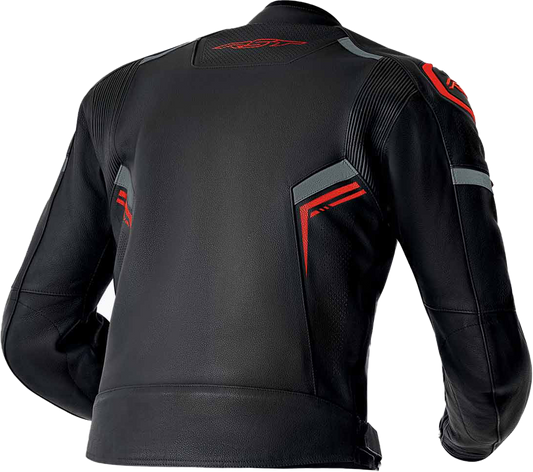 RST S1 D3o Leather Jacket Black, Gray & Red – Small