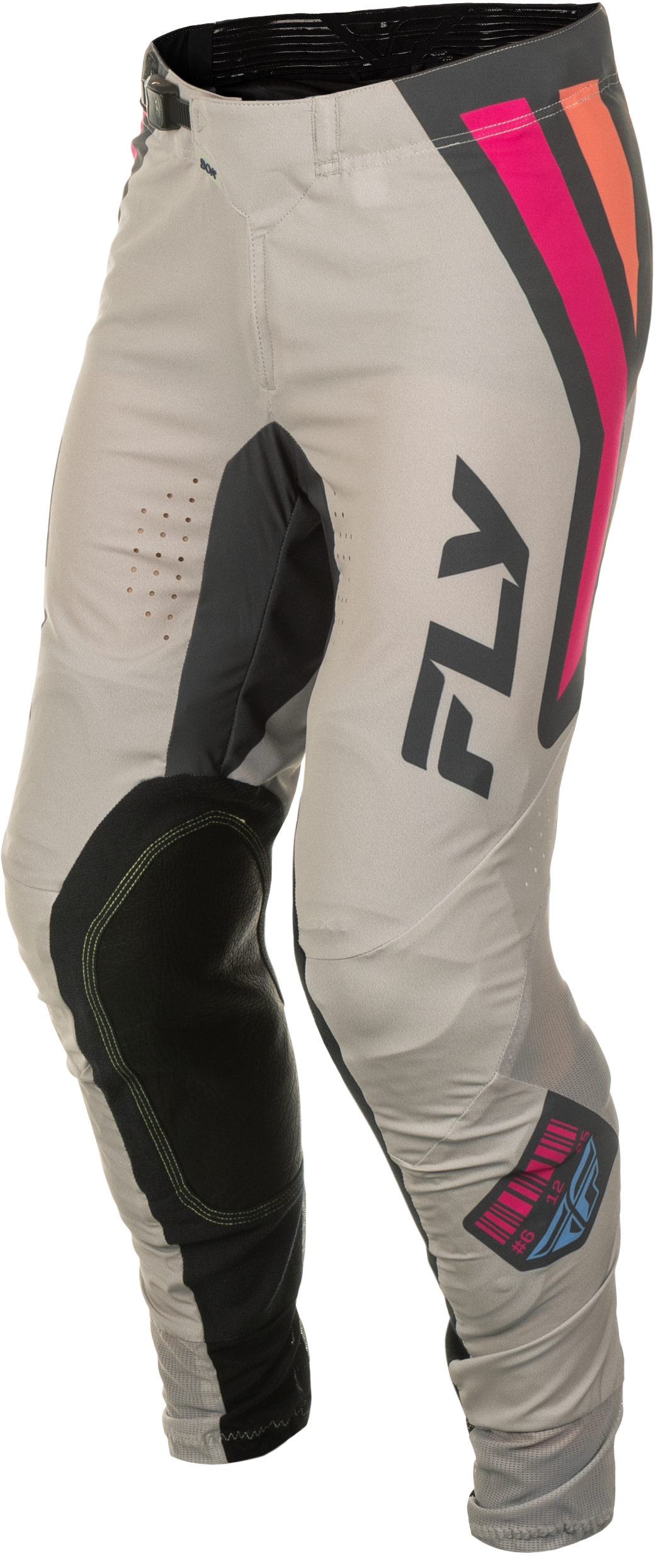 Fly Racing Lite Vice Pants Light Grey/Pink/Coral Size 30
