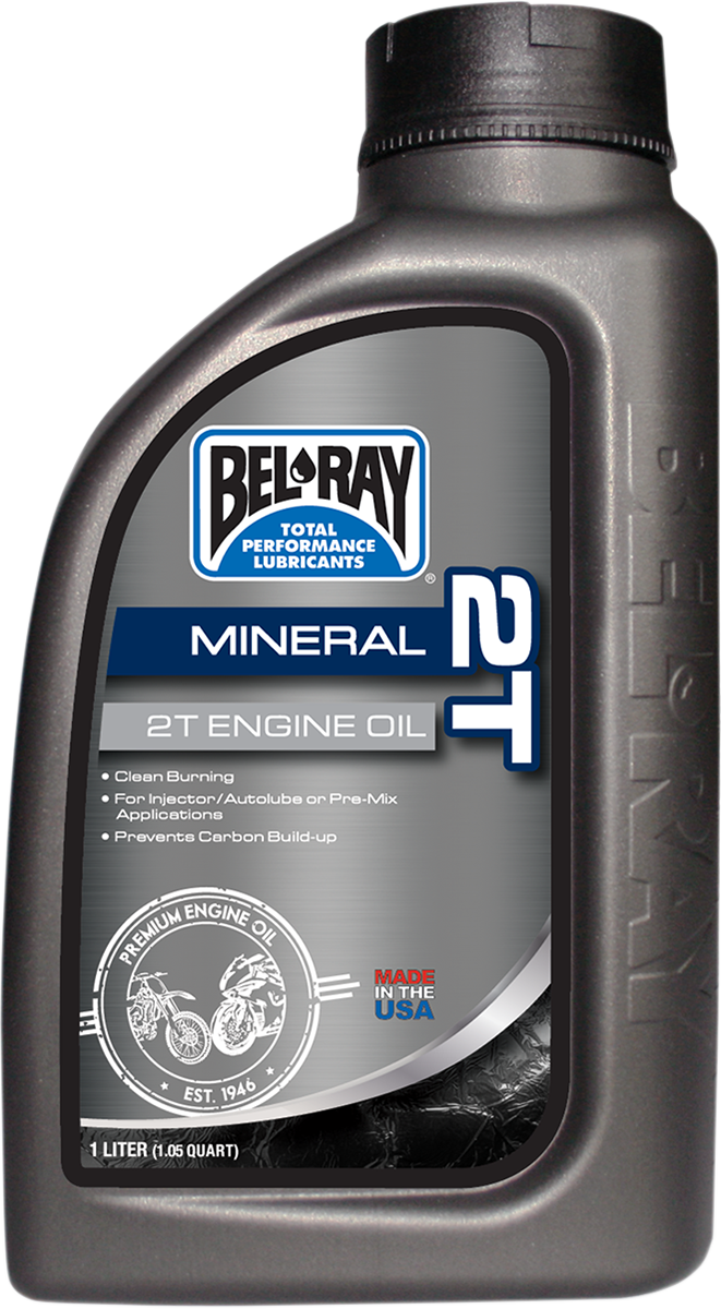 BEL-RAY 2T Mineral Oil - 1 Quart 99010-B1LW for Two-Stroke Engines