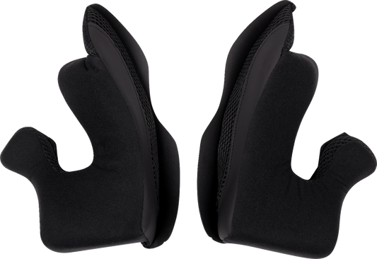 Moose Offroad Air Intake Cheek Pads - Small, Black - Part 0134-3196