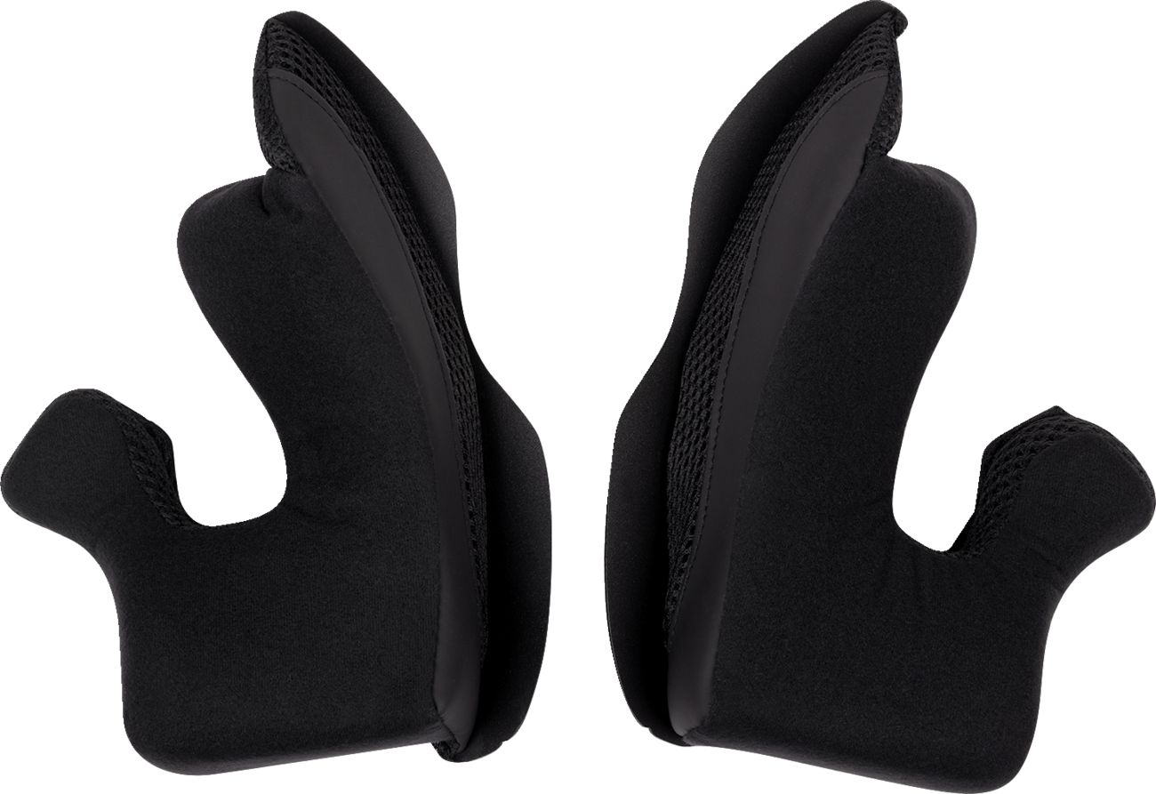 Moose Offroad Air Intake Cheek Pads for XS Helmets - Black - Part #0134-3195