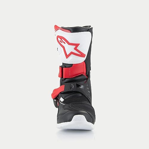 Alpinestars Tech 3S Kids MX Boots (White/Black/Bright Red, 13)