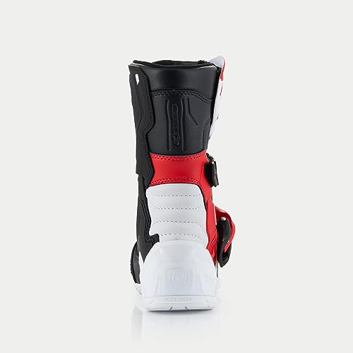 Alpinestars Tech 3S Kids MX Boots (White/Black/Bright Red, 13)