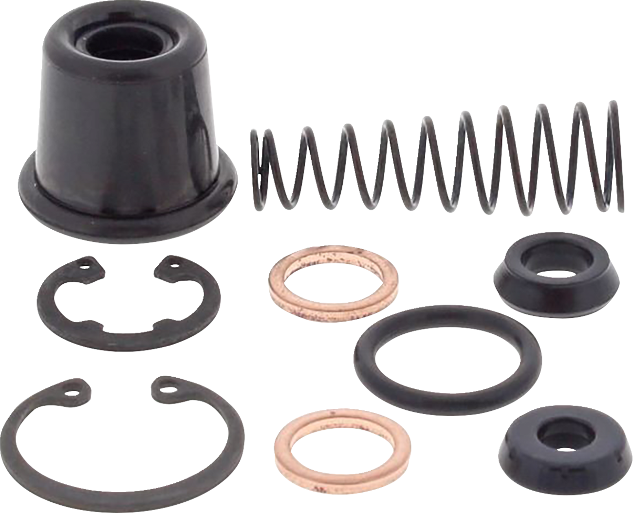 ALL BALLS Master Cylinder Rebuild Kit - Rear for Gas Gas, Honda, Kawasaki, Suzuki, Yamaha (Part #18-1007)