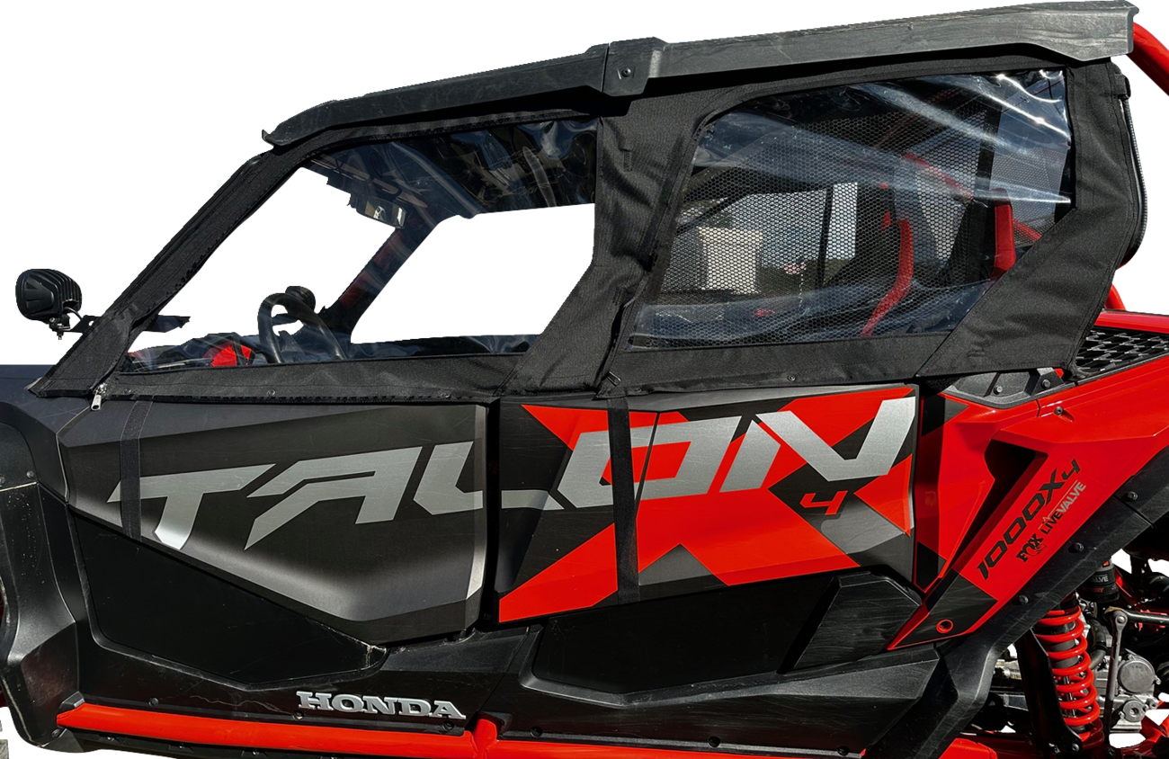Moose Offroad Honda Talon 2023-2025 Side Enclosures - Black, Model HT4SE-11