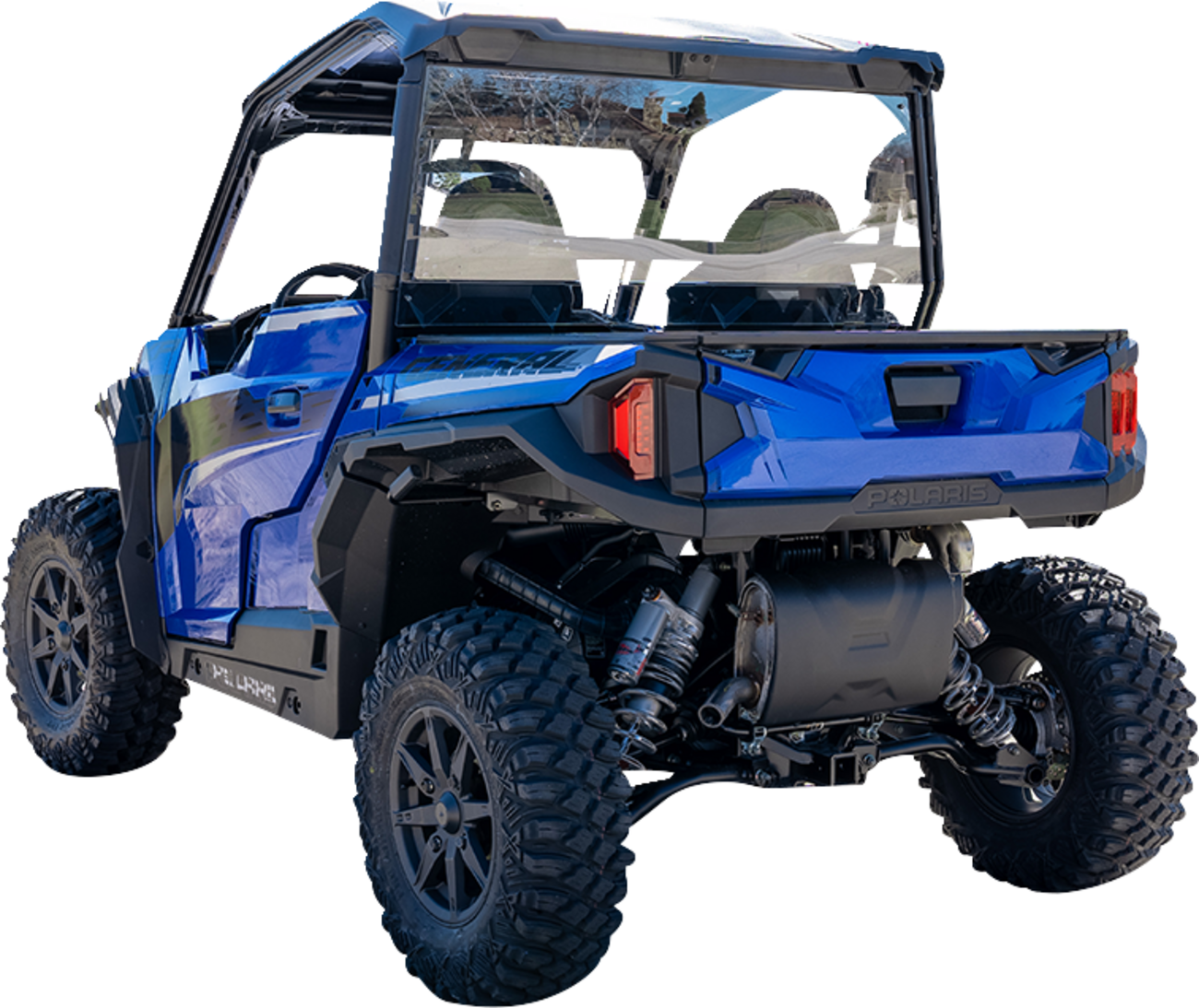 Moose Offroad Back Panel for Polaris General V000158-12200M - Clear Polycarbonate Barrier