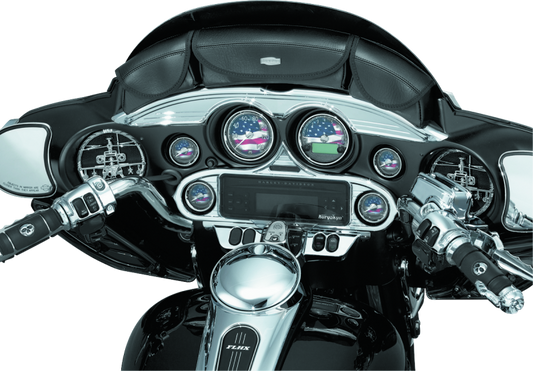 Kuryakyn Stereo Accent for 1996-2013 Harley-Davidson FL Touring Models Chrome - Part #kur3765