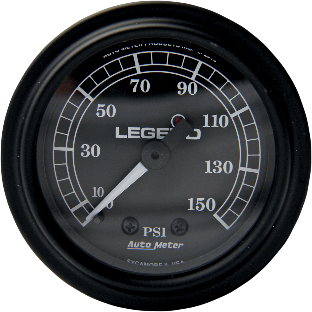 Legend Suspension Fairing Mounted LED Backlit PSI Gauge - Black 2212-0484