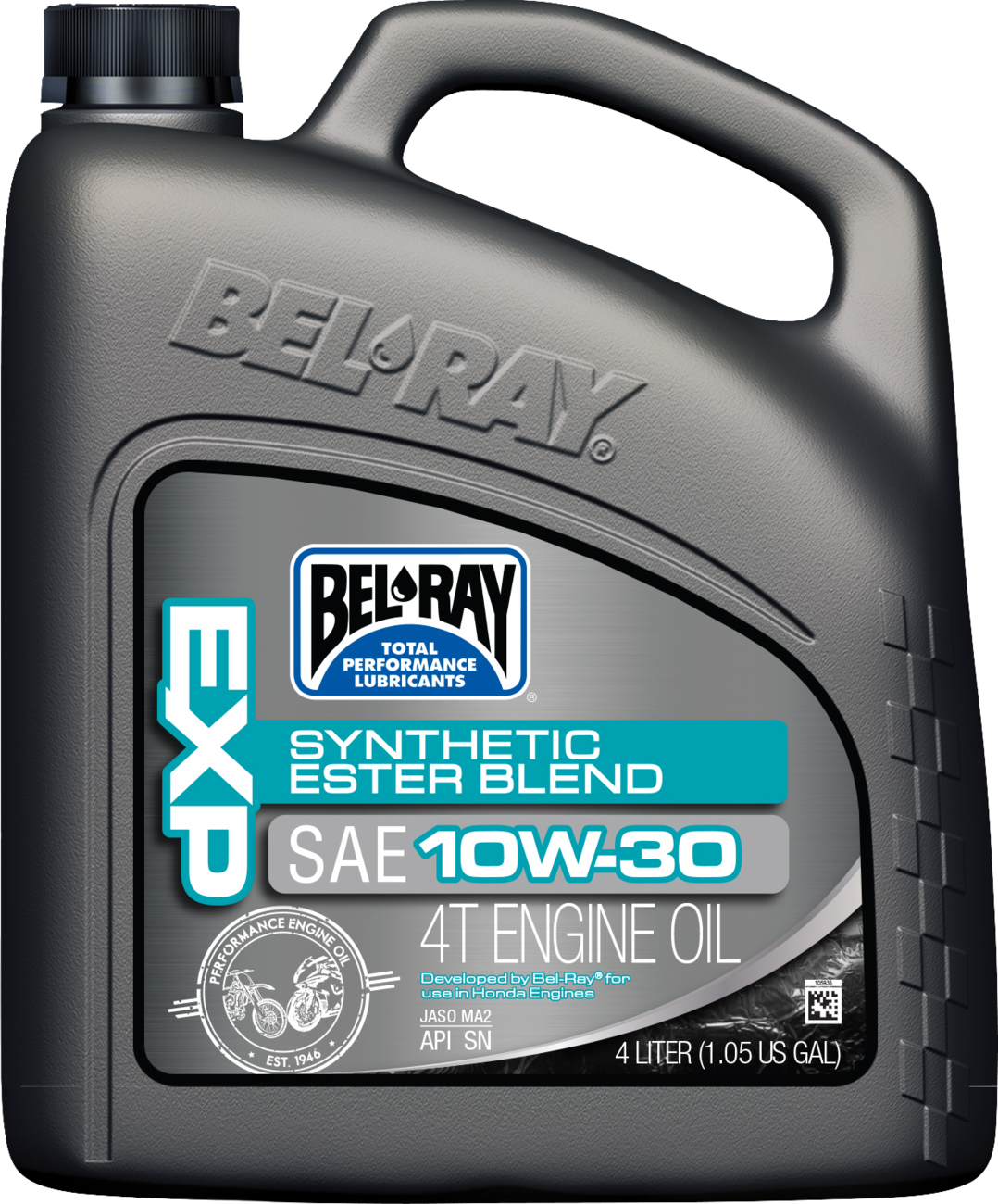 BEL-RAY EXP Synthetic Blend 4T Oil 10W-30 - 4 Liters - Part Number 300894150185
