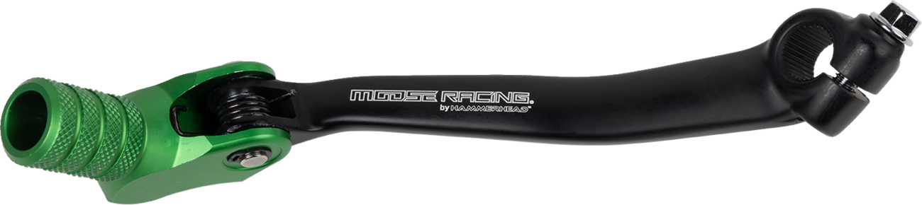 MOOSE OFFROAD Kawasaki Shifter Lever with 20 mm Offset – CNC Machined Aluminum and Stainless Steel Spring – Part #81-0348-10-30
