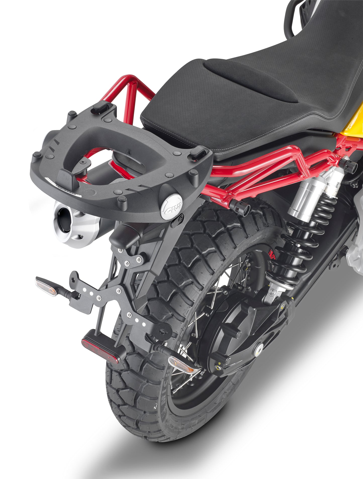 GIVI SR8203 Top Case Hardware for Moto Guzzi V85 TT – Monokey Cam-Side System with 33L, 46L, & 52L Capacity