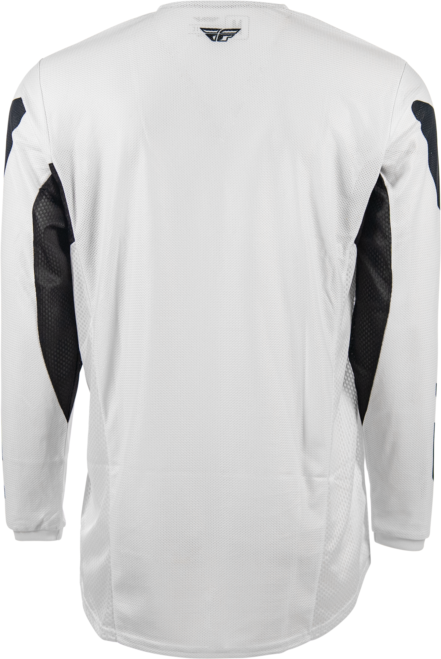 Fly Racing Kinetic Mesh Jersey White/Black Large - Breathable Dirt Bike Jersey for Maximum Comfort