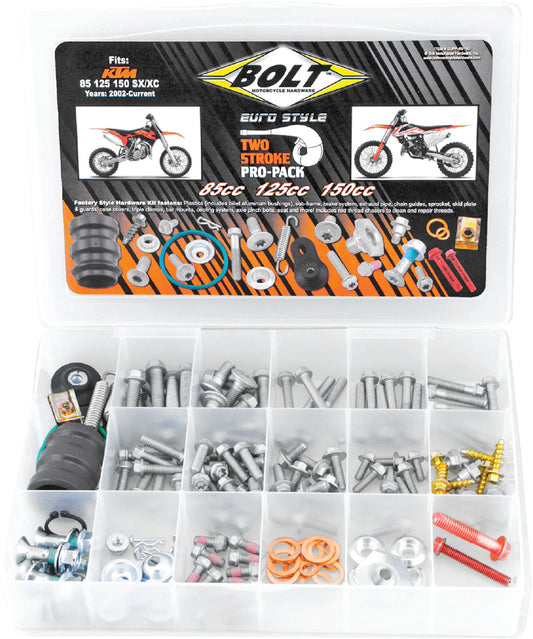 BOLT Euro Style Two Stroke Pro Pack EUPP-85/150 for KTM and Husaberg Motorcycles